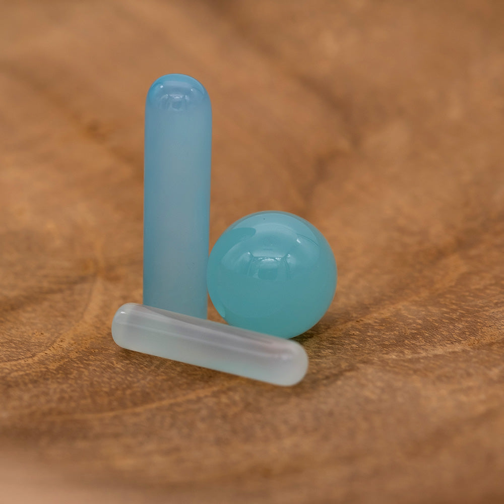 Kraftstein Blauer Achat Größe XS