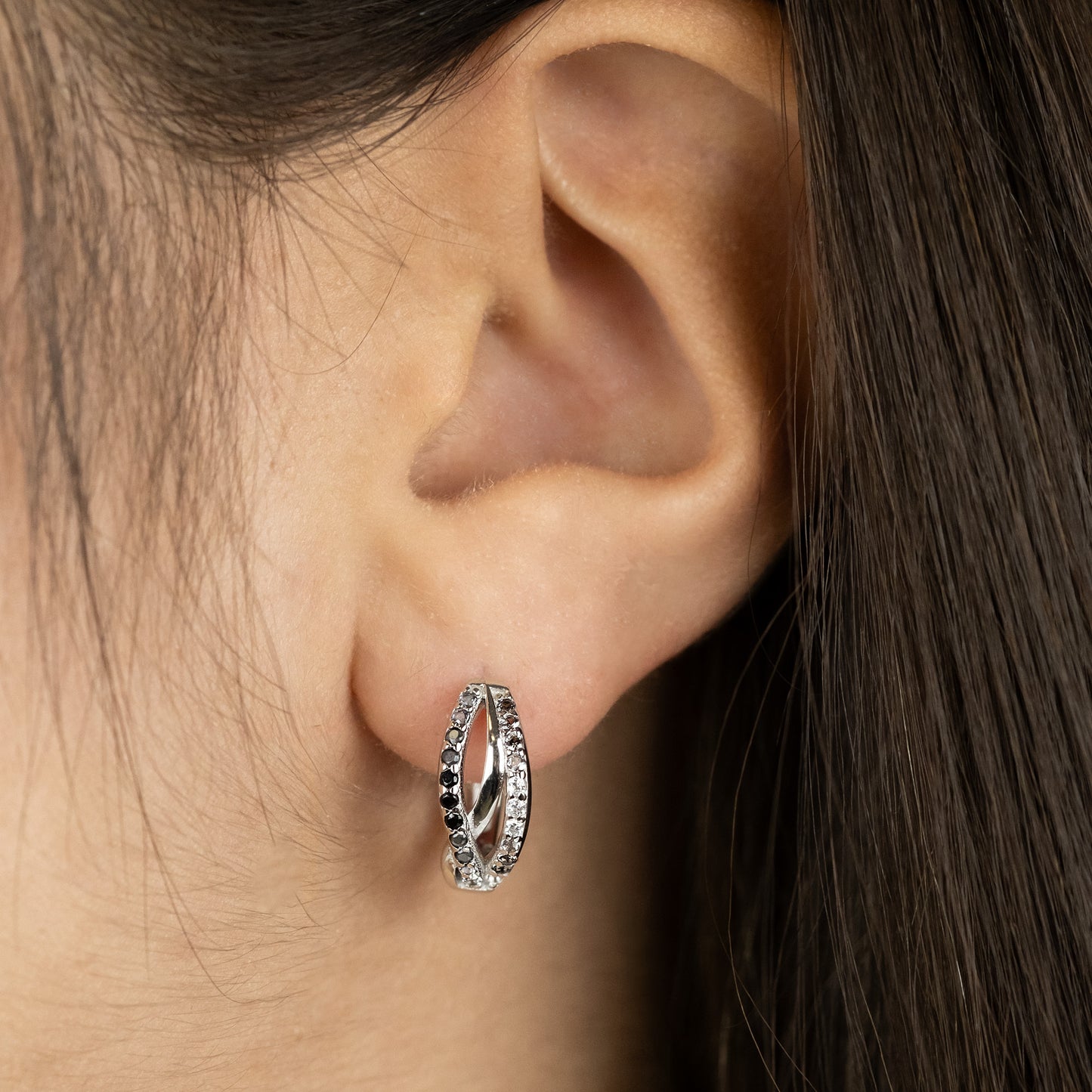 Creole 925er Silber Infinity Shade mit Zirkonia Multicolor