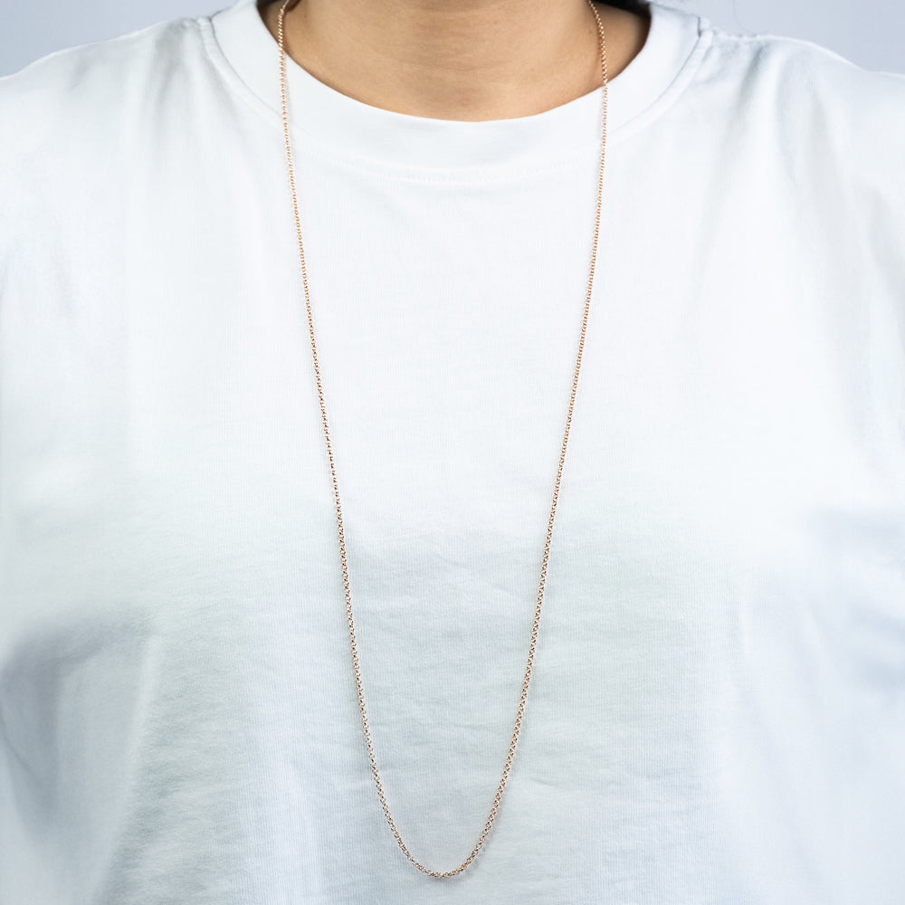 Erbskette 925er Silber Roségold