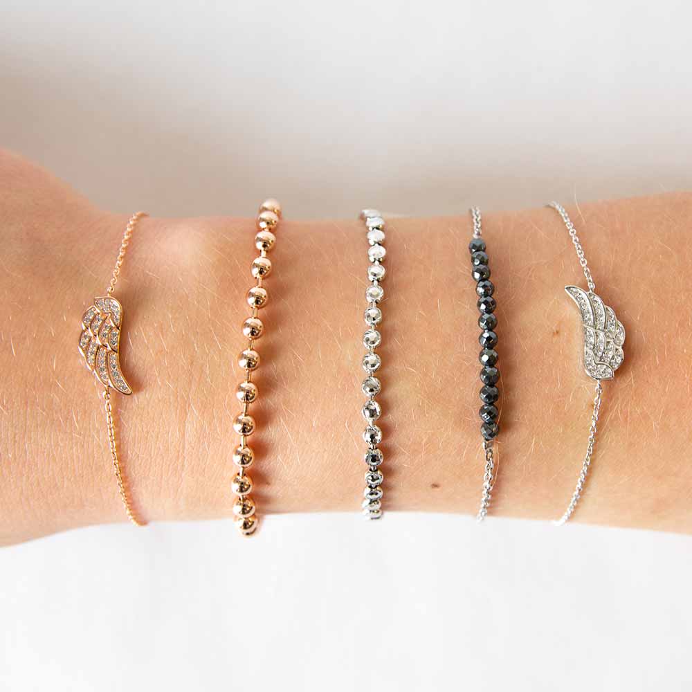 Armband 925er Silber mit Spinellsteinen