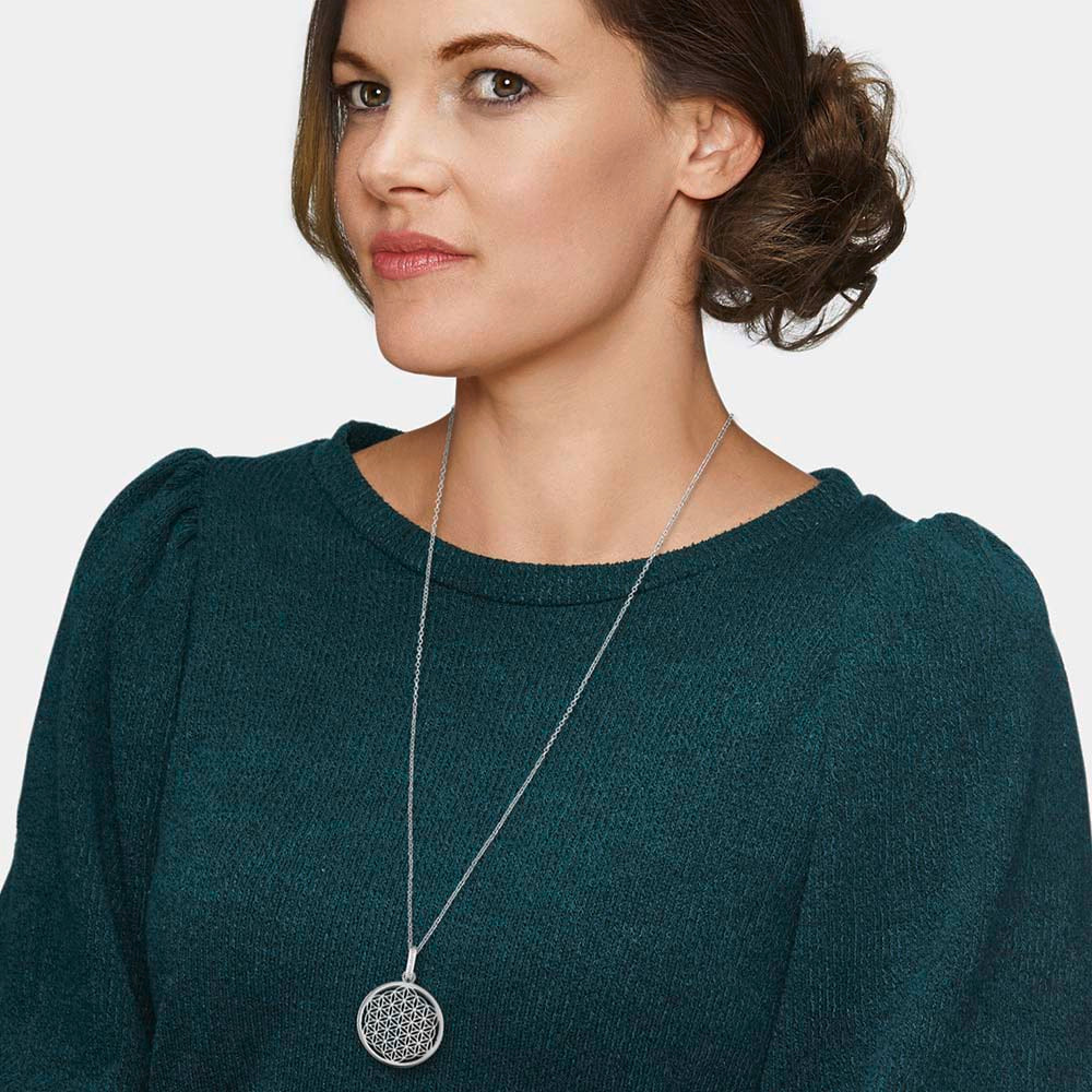 Anhänger 925er Silber Lebensblume