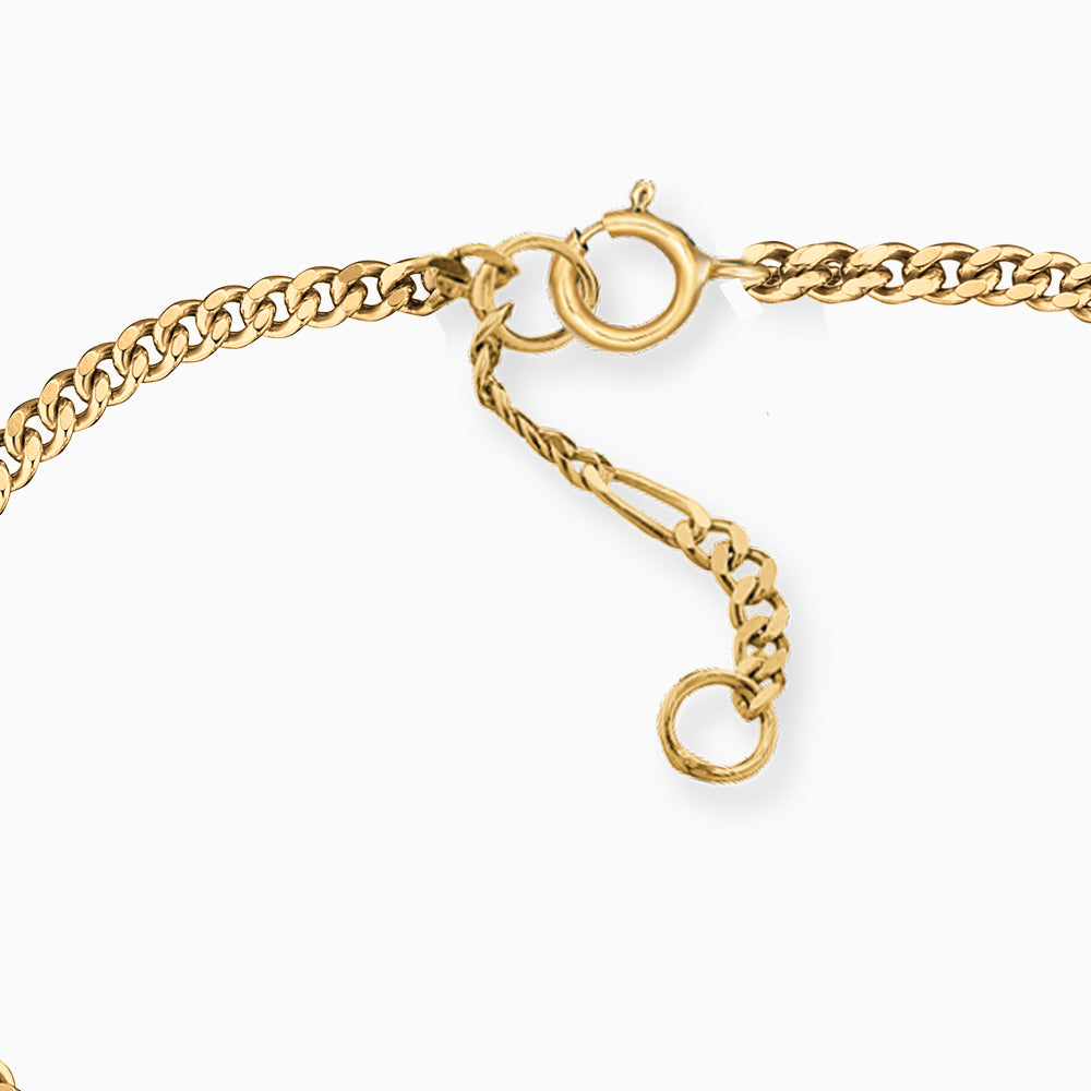 Kinder Armband 375er Gold ID Schutzengel Herz