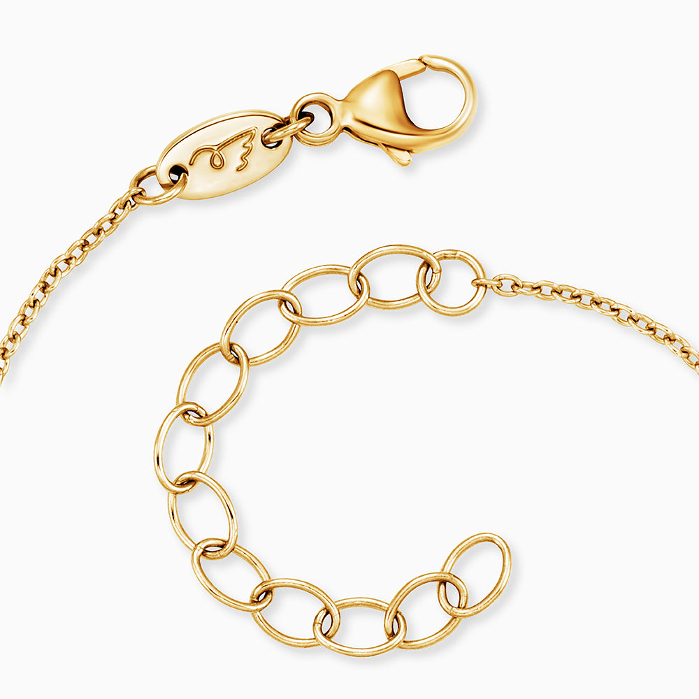 Kinder Armband 925er Silber mit Flügel Gold