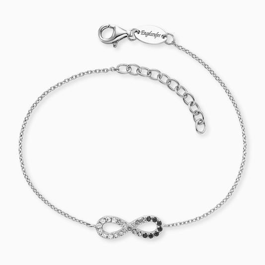 Armband Infinity Silber mit Zirkonia