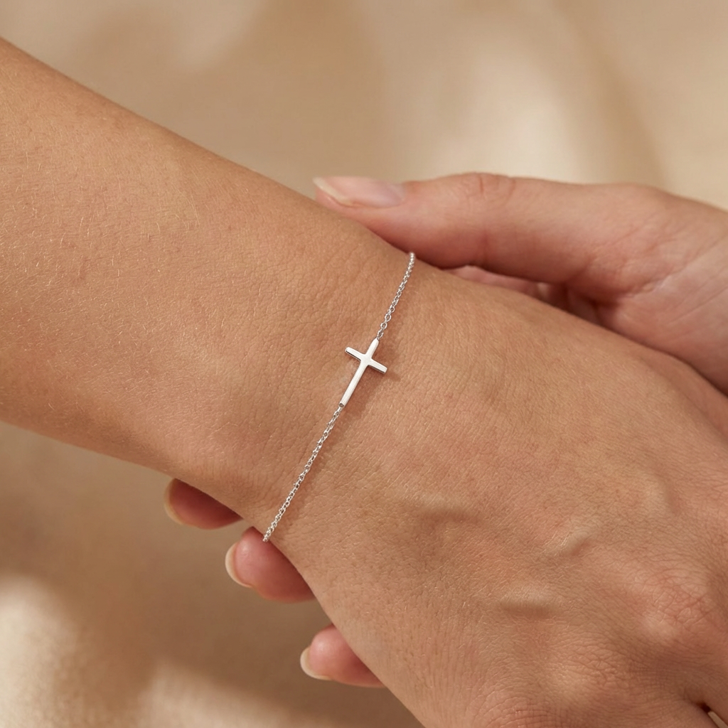 Armband 925er Silber Kreuz