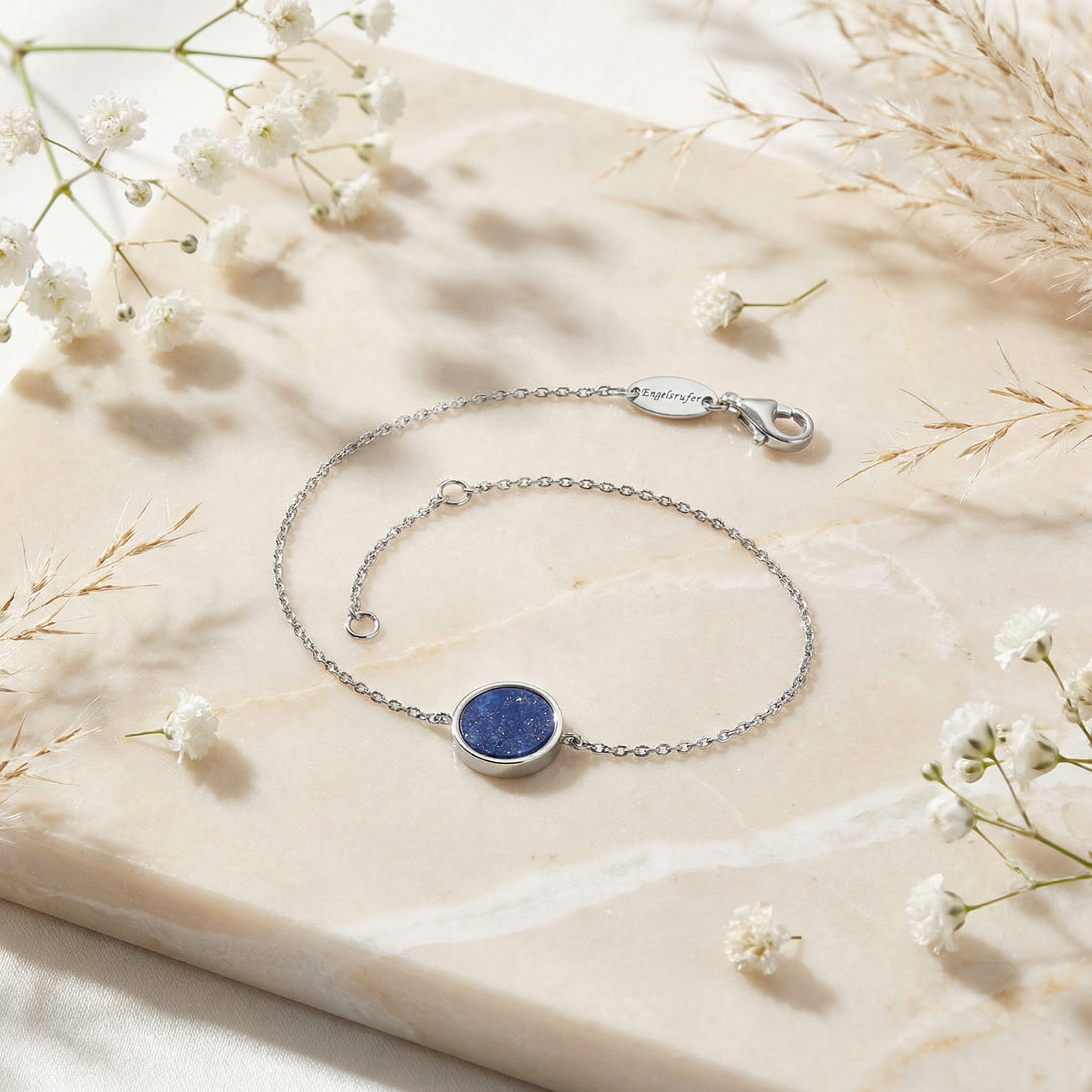 Armband 925er Silber mit Kraftstein Lapislazuli