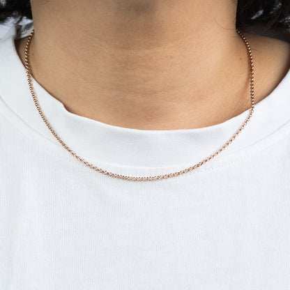 Erbskette 925er Silber Roségold