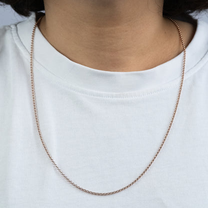 Erbskette 925er Silber Roségold