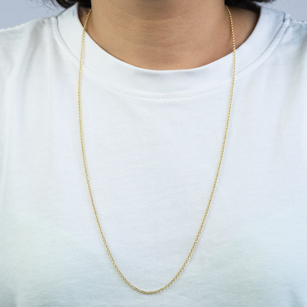 Erbskette 925er Silber Gold