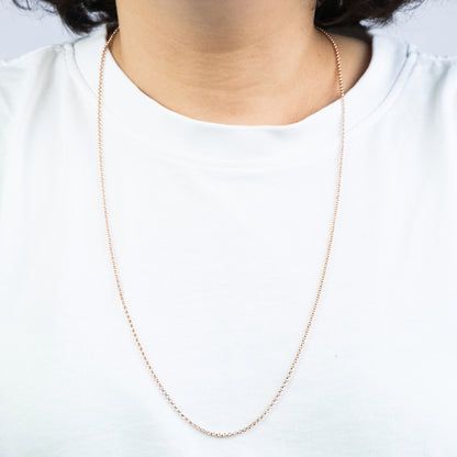 Erbskette 925er Silber Roségold