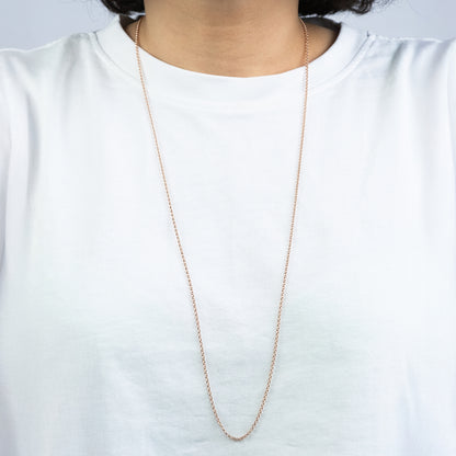 Erbskette 925er Silber Roségold