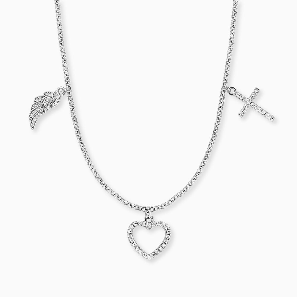 Kette Glaube, Liebe und Hoffnung Silber mit Zirkonia