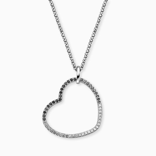 Kette Herz Shade Silber mit Zirkonia