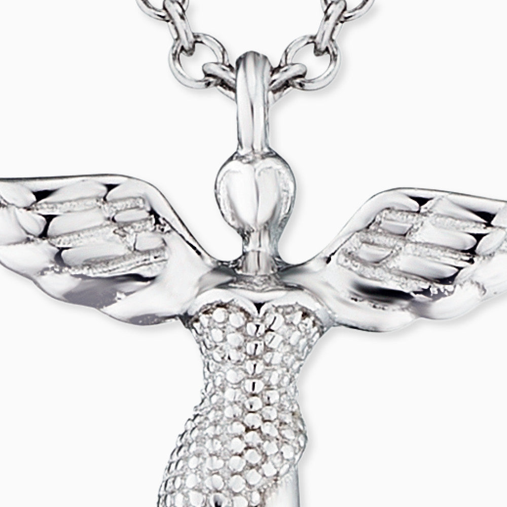 Engelsrufer Damen-Kette silber mit Engel Anhänger