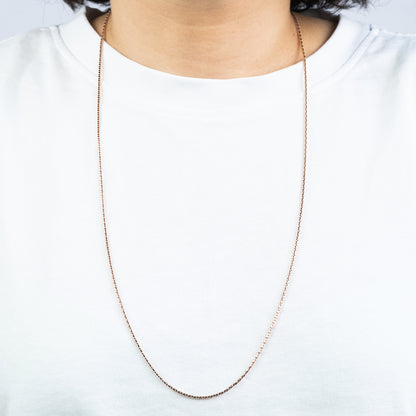 Koreanerkette 925er Silber Roségold