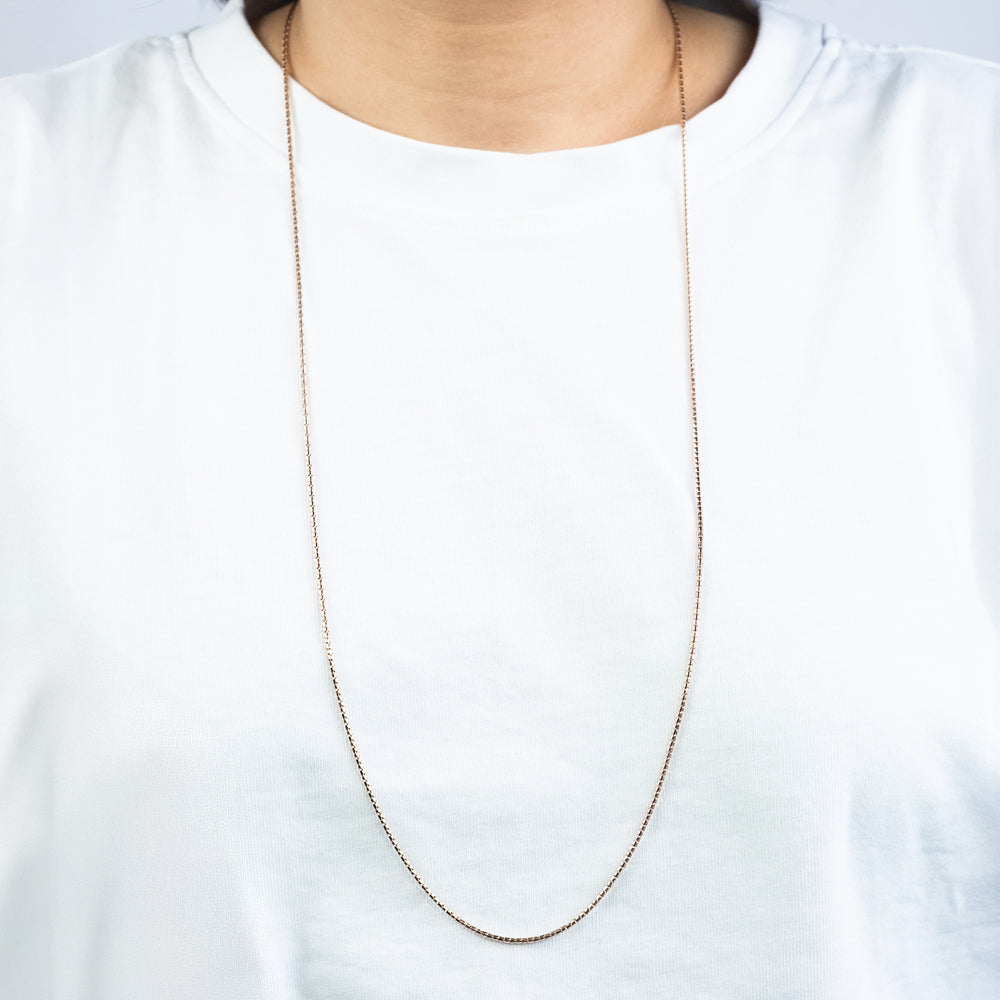 Koreanerkette 925er Silber Roségold