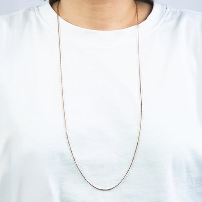 Koreanerkette 925er Silber Roségold