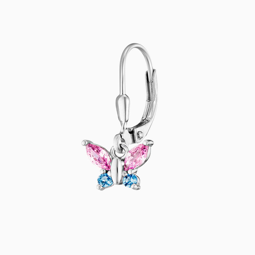 Engelsrufer Kinderohrhänger Mädchen Schmetterling mit Zirkonia Multicolor