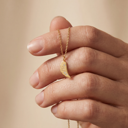 Halskette Edelstahl Gold mit Grußkarte Live Your Dream
