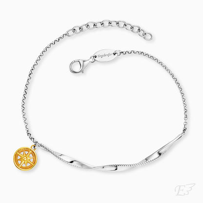 Engelsrufer Twist Armband Damen Sterlingsilber Bicolor Aloha