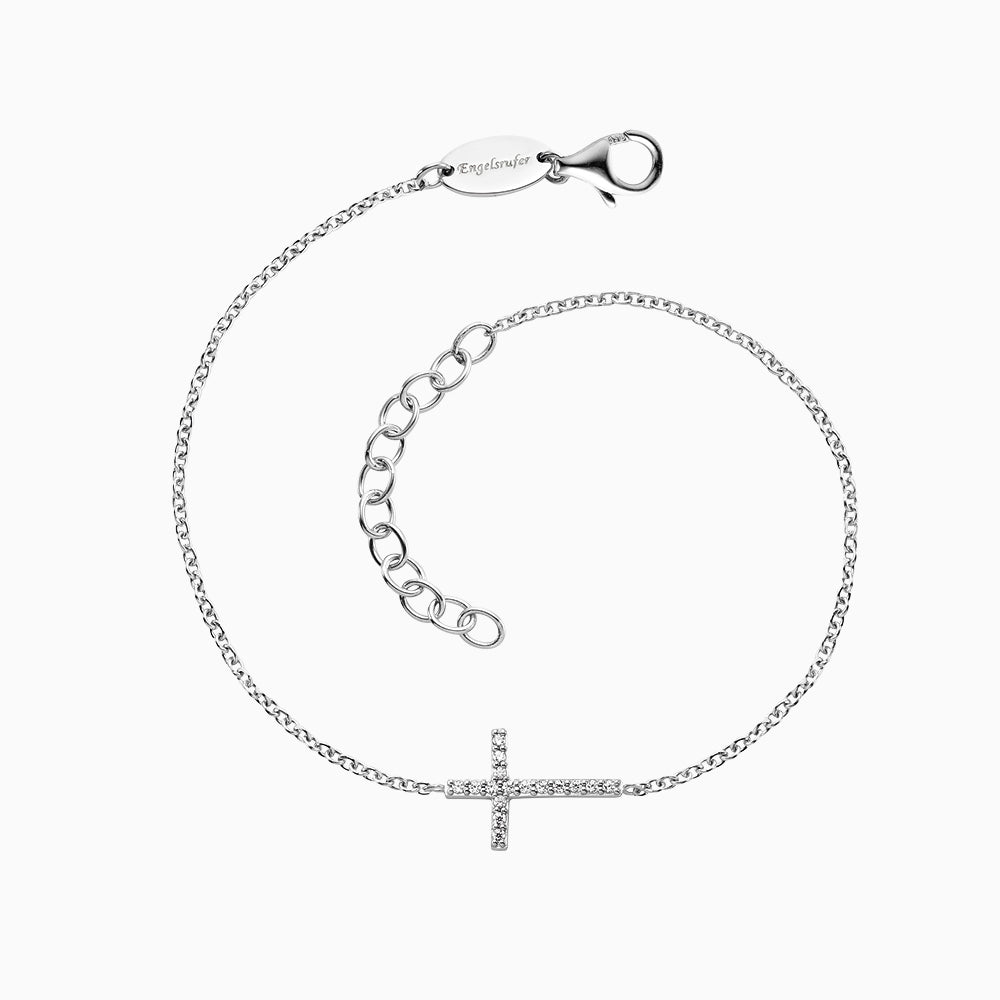 Engelsrufer Damen Armband Kreuz Silber mit Zirkonia