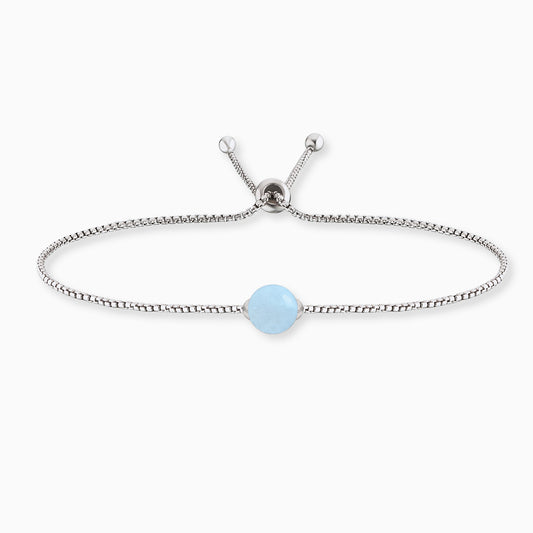 Engelsrufer women's bracelet silver with blue agate stone Powerful Stone