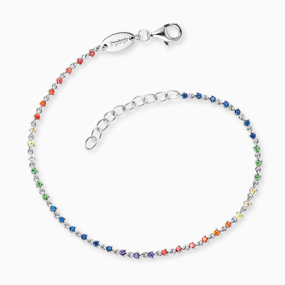 Engelsrufer bracelet multicolored zirconia stones with lobster clasp