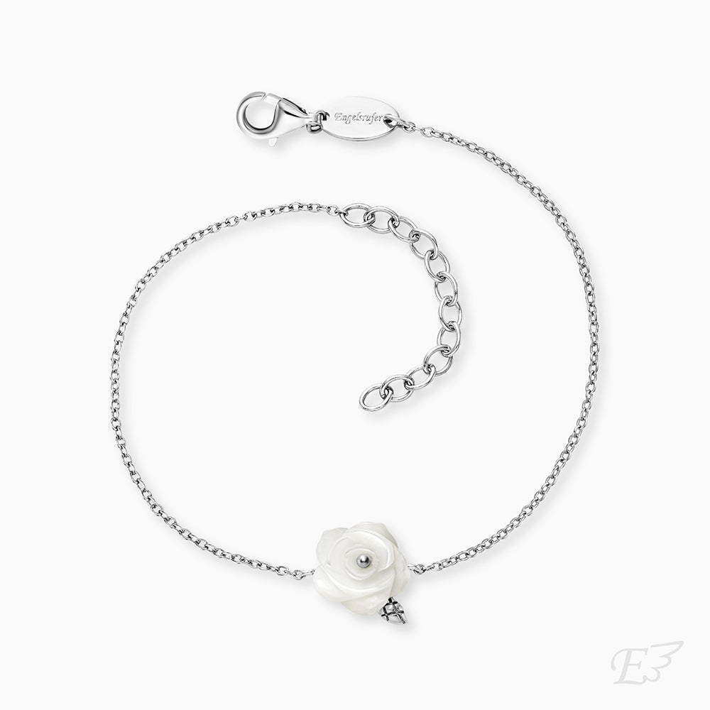 Engelsrufer women's bracelet sterlin silver with mother-of-pearl rose