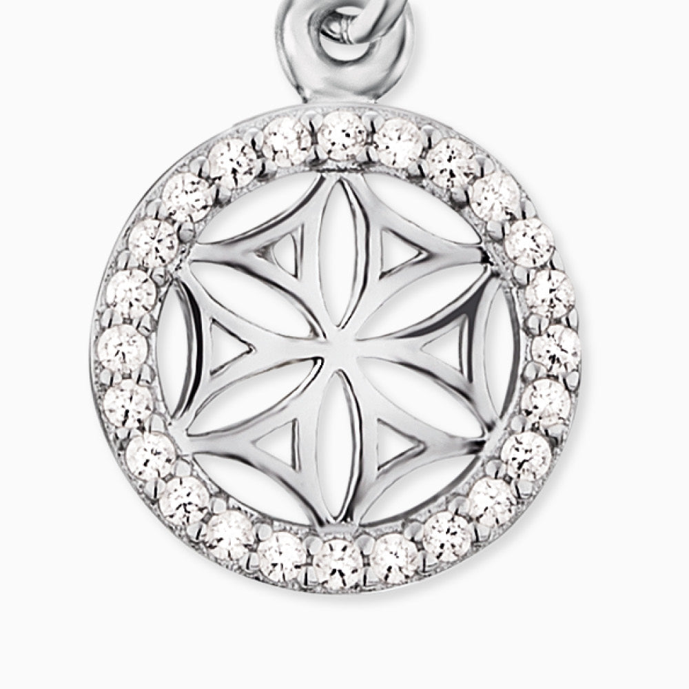 Engelsrufer charm flower of life silver with zirconia