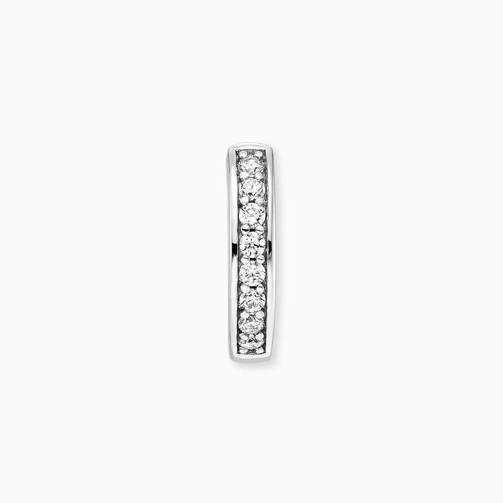 Engelsrufer Creole Emma in 925 silver with zirconia stones
