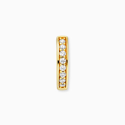 Engelsrufer Creole Emma in 925 silver 18K gold-plated with zirconia stones
