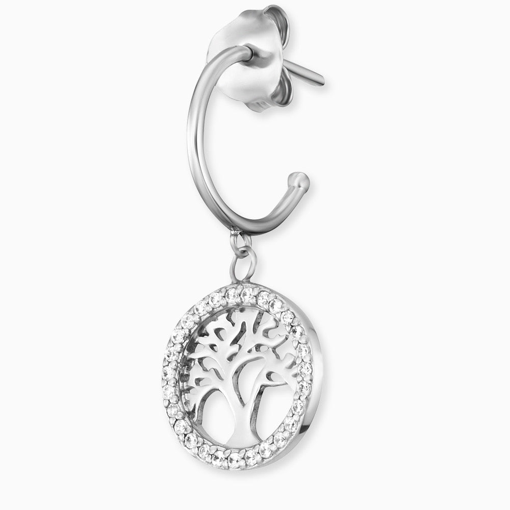 Engelsrufer hoop earrings silver earrings tree of life with zirconia