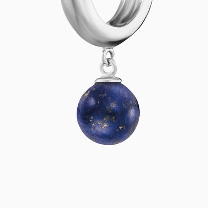 Engelsrufer women's creole silver with lapis lazuli pearl
