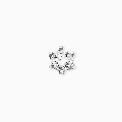 Engelsrufer zirconia stud earrings Shiny in real silver 4mm