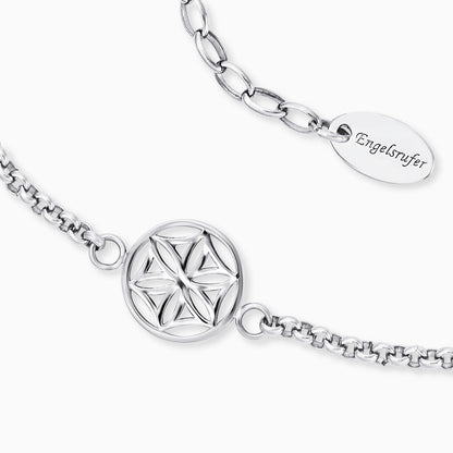 Engelsrufer women's anklet stainless steel flower of life