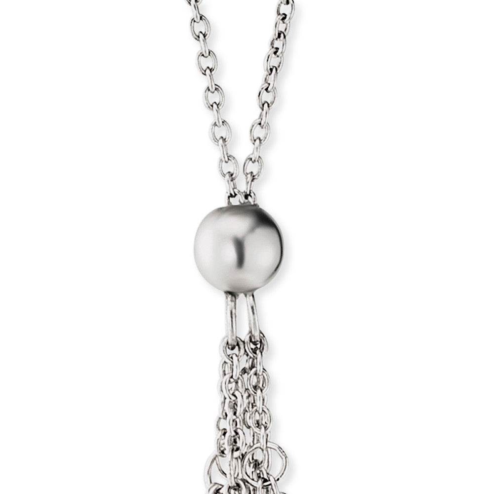 Engelsrufer silver necklace with Chime pendant Paradise size 14mm and zirconia