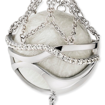 Engelsrufer silver necklace with Chime pendant Paradise size 14mm and zirconia