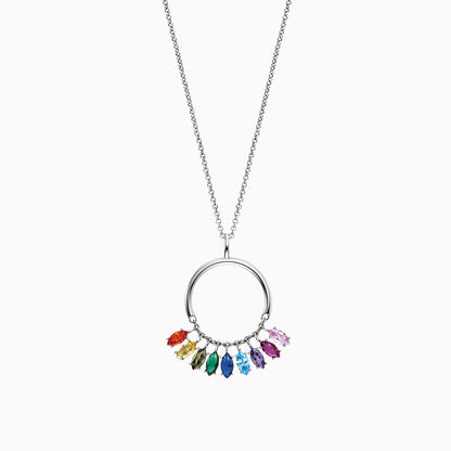 Engelsrufer women's necklace with pendant and colorful zirconia