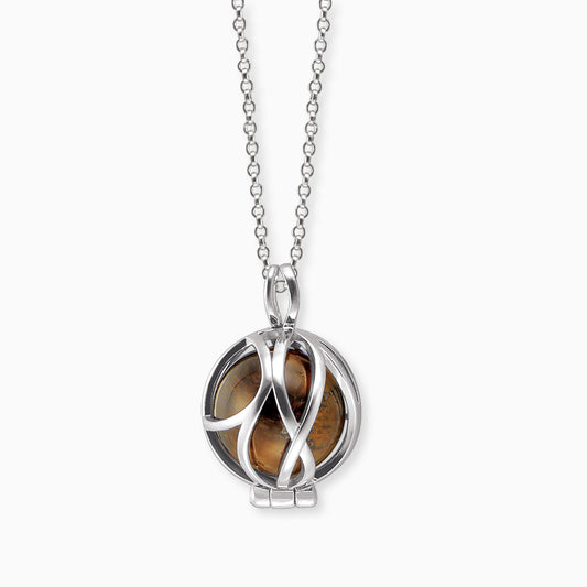 Engelsrufer silver women's necklace with interchangeable tiger eye