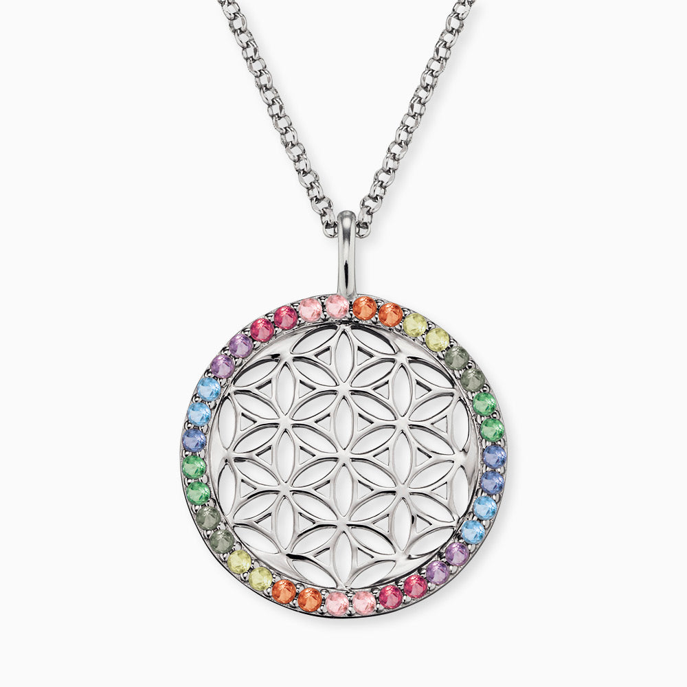 Engelsrufer necklace flower of life with zirconia