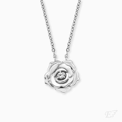 Engelsrufer Damenkette Sternlingsilber mit Rose und Zirkonia