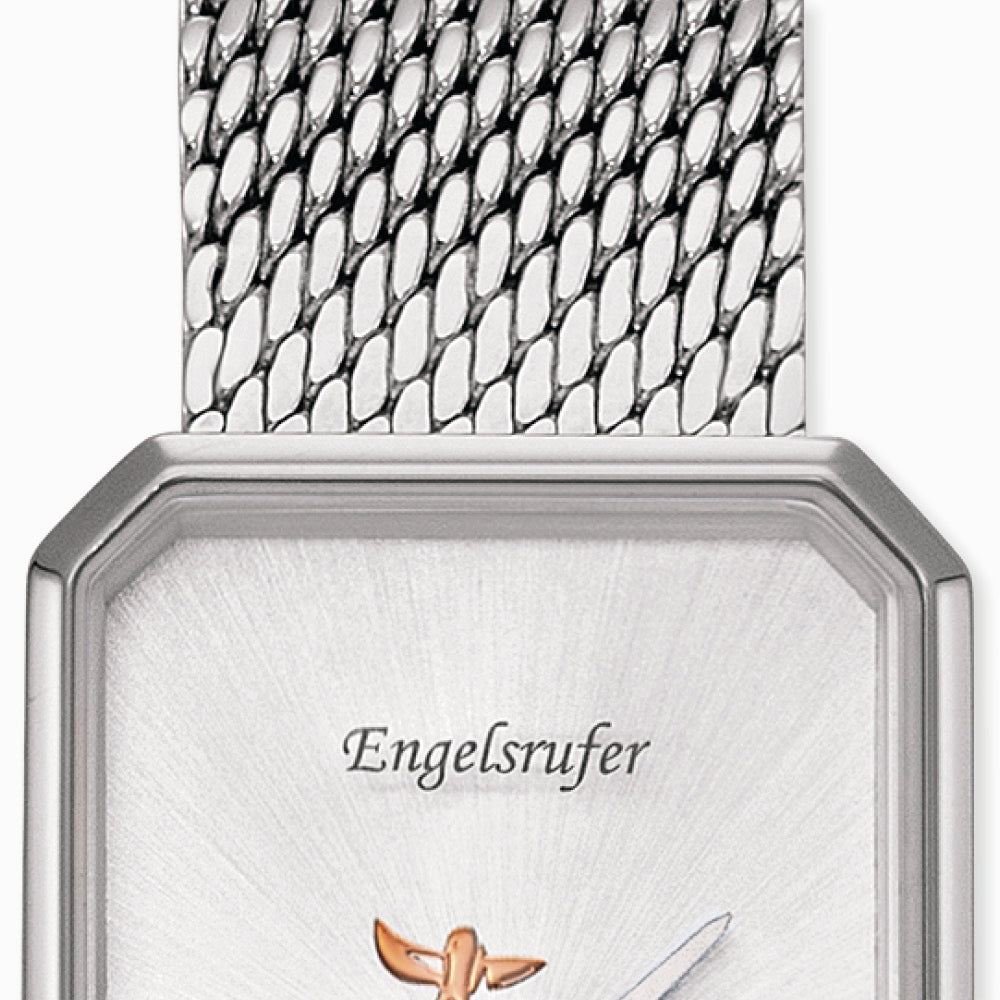 Engelsrufer bracelet watch tree of life with silver mesh band