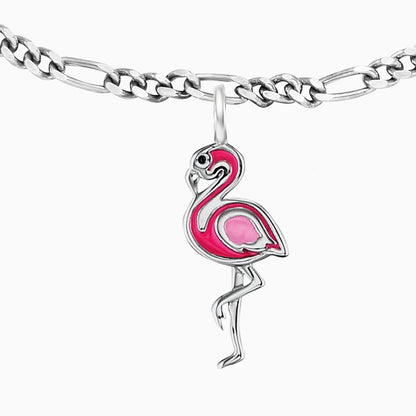 Engelsrufer children's bracelet flamingo silver with enamel