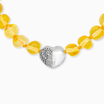 Engelsrufer girls bracelet heart wings with amber