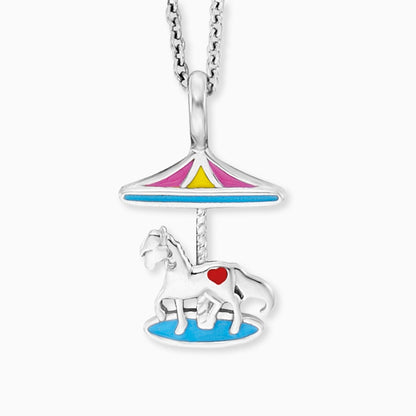 Engelsrufer children's necklace girls silver with carousel pendant
