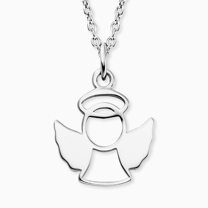 Engelsrufer girls' children's necklace in silver with halo angel