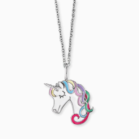Engelsrufer girls' children's necklace silver with colored unicorn pendant