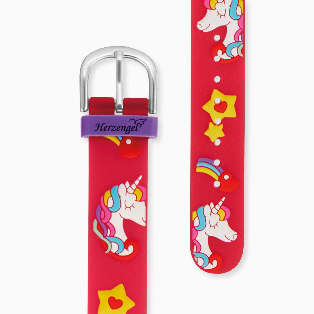 Engelsrufer girls children's watch analog unicorn, star including pencil case