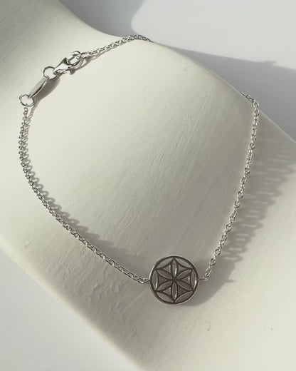 Armband 925er Silber Lebensblume